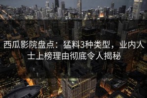 西瓜影院盘点：猛料3种类型，业内人士上榜理由彻底令人揭秘