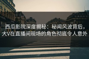 西瓜影院深度揭秘：秘闻风波背后，大V在直播间现场的角色彻底令人意外